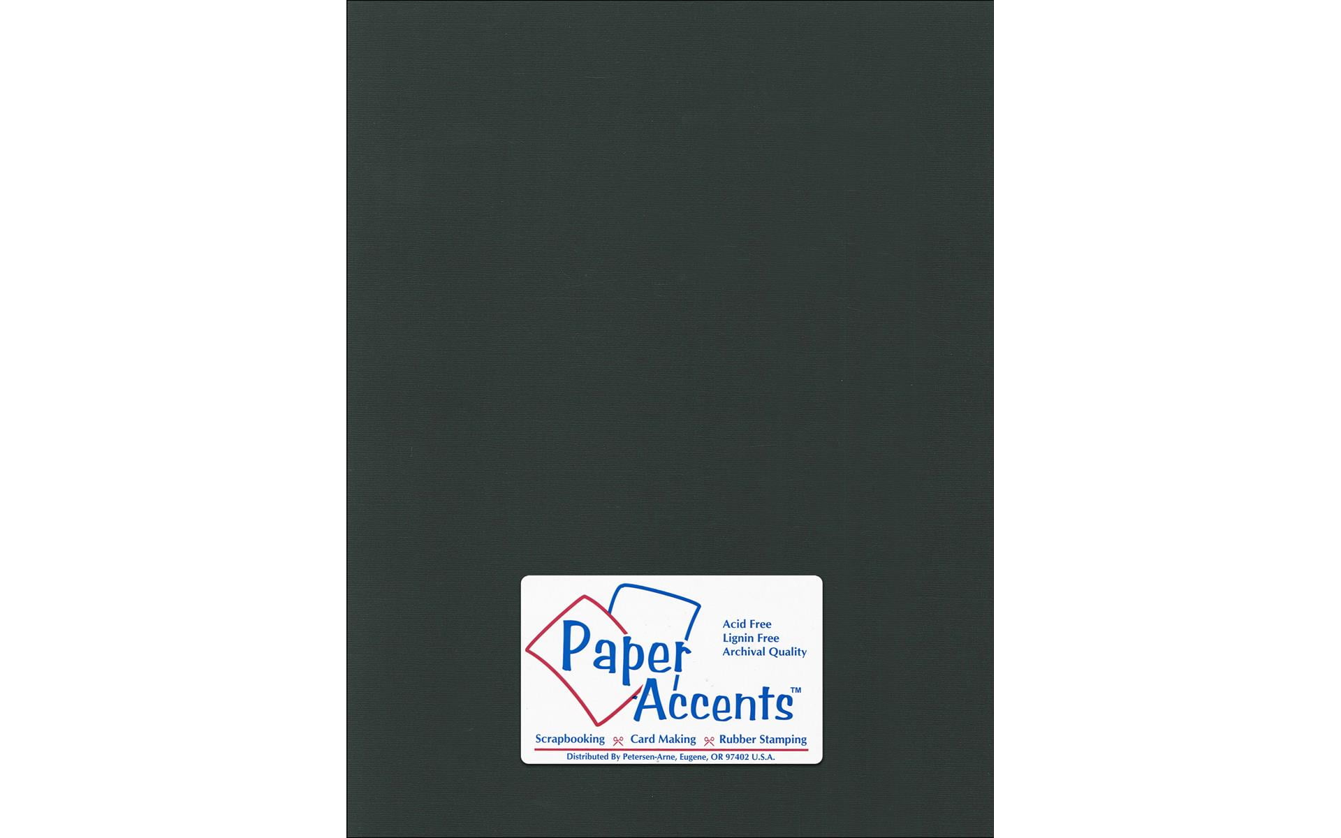 Paper Accents Cardstock 8.5'x 11' Canvas 80lb Black Magic 25pc