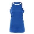thumbnail image 4 of HBFAGFB Débardeurs pour Femmes Mode Col Rond Sans Manches Hauts Ajustés Légers Gilet Polyvalent Bleu Taille P, 4 of 4