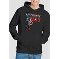 thumbnail image 4 of Captain America Mens Legendary Dad Hoodie, 4 of 4