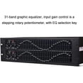 thumbnail image 3 of 31-Band Stereo Graphic Equalizer, Audio Stereo Graphic Equalizer, Dual Channel Professional DJ Equalizer with Low/mid/treble Independent Adjustment and LED Light Display, for Home Audio, 3 of 8