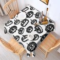 thumbnail image 2 of Halloween Black Pumpkin Silhouettes Square Tablecloth,Waterproof Square Table Cover,Wipeable Spillproof Washable Table Cover for Home Kitchen Party Decor 42"X42"(107x107cm), 2 of 6