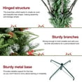 thumbnail image 6 of Soilhill 7ft Snow Frosted Christmas Tree w/2178 PE/PVC Tips, Pinecone & Berries - Holiday Decor, 6 of 10