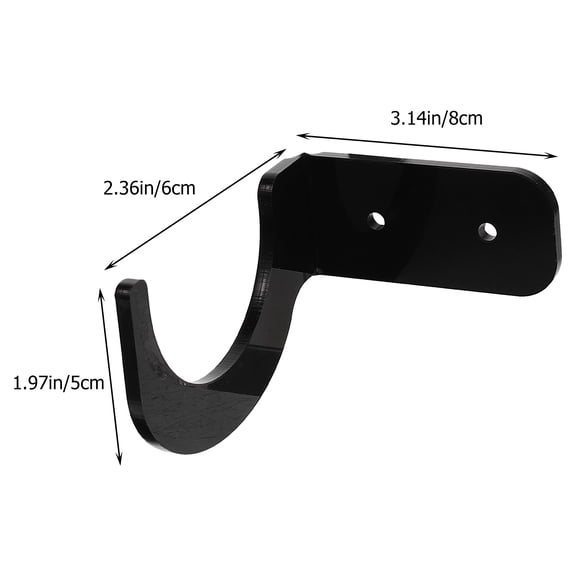 Masteelf Acrylic Wall Hanging Bat Rack for Dumbbell Transparent Strong and Durable 2 Pairs