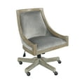 thumbnail image 3 of Linon Mimi Quilted Fabric Adjustable Seat Height Task Chair, Gray, 3 of 7