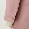 thumbnail image 6 of Women's Casual Blazers Long Sleeve Open Front Solid Business Work Office Jackets Lapel Elegant Loose Fit Coat with Pockets Z001-Pink XXL, 6 of 7