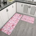 thumbnail image 2 of Pioneer Flower Floral Print Pattern Kitchen Rugs Sets Of 2,Anti Fatigue Kitchen Mat Rugs Non Slip Washable,Decorative Kitchen Floor Mats for Kitchen,Sink,Laundry,17"x30"+17"x47", 2 of 7