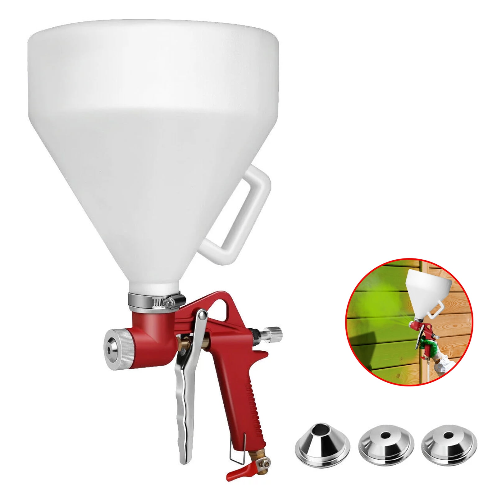 Air Hopper Spray Guns,Drywall Wall Painting Sprayer,1 .45 Gallon