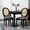 Dark Gray + Black, variant on Noble House Caldon French Country Upholstered Dining Chairs with Solid Wood Frame and Padded Back, Light Gray, Set of 2