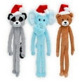 thumbnail image 3 of Long Dog Toys Super Cute 18 Inch Swinging Interactive Santa Hat Holiday Animals (Set of all Three Colors), 3 of 6