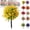 D, variant on Artificial Flowers & UV Resistant with Ground Spike, Outdoor & Indoor Fake Spike Plants for Lawn, Yard, Garden & Home Decoration