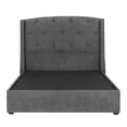 thumbnail image 1 of Box Base Cama Individual + Cabecera Zefyr Gris Oscuro, 1 of 8