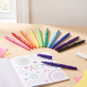 Pen+Gear Felt Tip Pens, Ultra Fine Point, Assorted Ink Colors, 10 Count