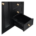 thumbnail image 6 of Corlix Modern Bathroom Vanity with Ceramic Sink, Shelves, Drawers, Wood, Black, 6 of 11