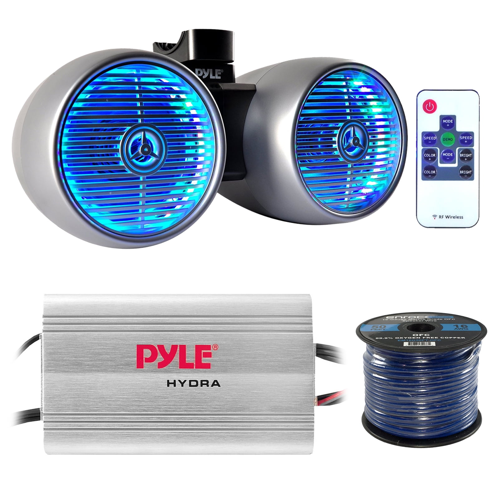 marine speakers with lights