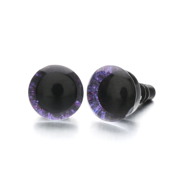 Piezas de plástico de seguridad para juguetes de peluche, Ojos de cristal brillantes, manualidades, 10 piezas/5 pares