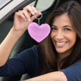 thumbnail image 5 of Valentine's Day Plush Heart Keychain - 3.14" Cute Furry Bag Charm for Women, Novelty Purse Accessory Gift for Her, Girls, Funny Keyring for Handbags & Backpacks, 5 of 6