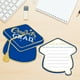 thumbnail image 5 of Tarjetas de consejos de graduación 2025 | Paquete de 10 artículos para fiestas de graduación de secundaria y universidad | Tarjetas de papel azul de 5,91 x 5,91 pulgadas con deseos y bendiciones, 5 of 6