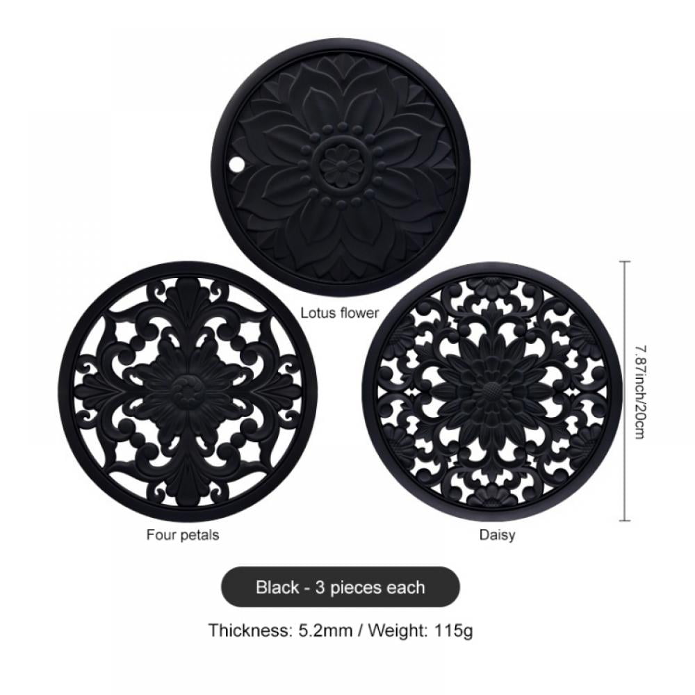 MITSICO Round Silicone Hot Pot Mat Heat Resistant Disc Pads