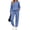 Blue, variant on Two Piece Outfits for Women Long Sleeve Hoodies Tops And Pants Pajamas Sets Casual Fall Winter Lounge Set with Pockets