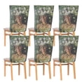 thumbnail image 6 of Decorative Chair Back Cover One Size x6 Chair Cover Dining Chair Slipcovers Chair Back Decoration Festival Chair Decoration Chrysanthemum Beauty, 6 of 6