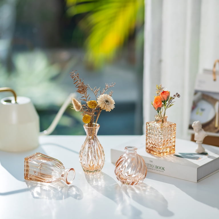 Vintage Champagne Mini Vases
