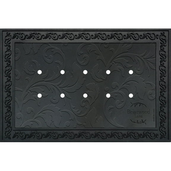 Briarwood Lane Outdoor Rubber Doormat Tray Floral Design