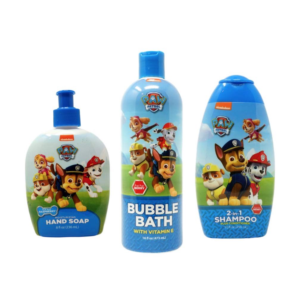 Paw Patrol Bubble Bath, Shampoo & Hand Soap Bundle for Kids Walmart