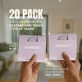 thumbnail image 3 of Carpet Beetle Traps – 20 Pack | Sticky Indoor Glue Boards for Carpet Beetles, Larvae & Other Crawling Insects | Non-Toxic Pest Control Trap & Monitor for Closets, Storage Areas, and More, 3 of 10