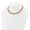 thumbnail image 4 of Diamond2Deal Stainless Steel Polished Yellow IP-plated Round Curb Link Necklace for Women 18.5", 4 of 7