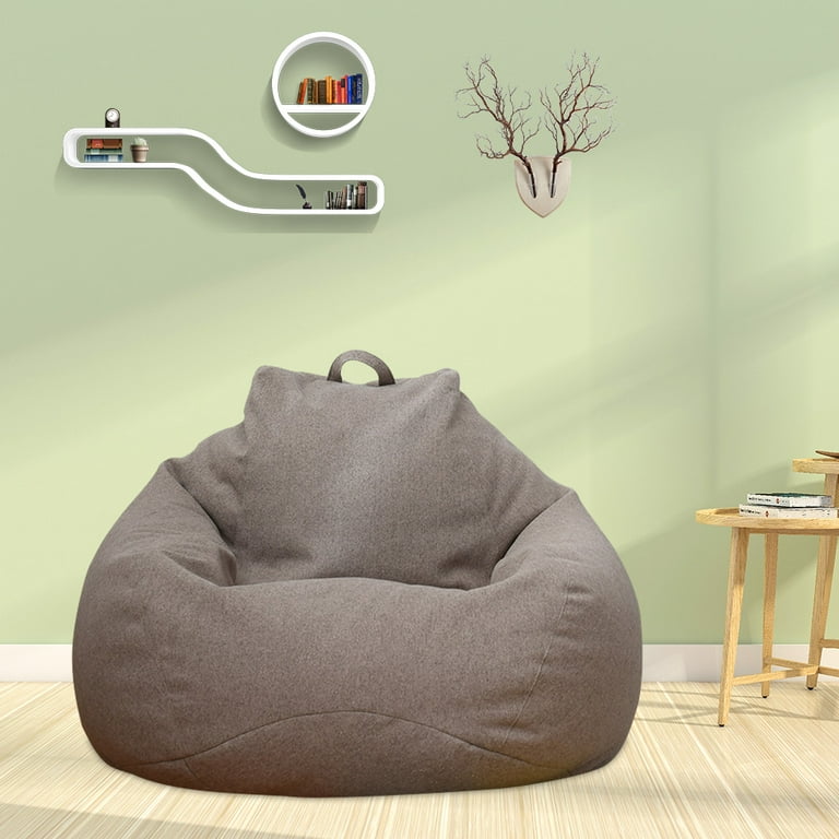 SZLIZCCC Fluffy Bean Bag Chair For Adults And Kids, Ultra Lazy Sofa Chair  Comfy Chair With Ottoman, Giant Bean Bag Chair With Filler Included &  Armrests For Bedroom Living Room Apartment
