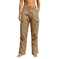 thumbnail image 2 of Aimik Women's High Waist Cargo Hiking Pant Durable Multi-Pocket Trousers for Outdoor Activities Functional Straight Leg Bottoms, 2 of 6