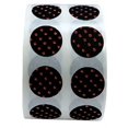 thumbnail image 1 of Autocollants Cercle à Pois Noirs et Rouges 0.5 Pouces Pouce Rond Lot de 1,000, 1 of 1