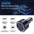 thumbnail image 2 of Cargador para auto CHIPOFY de 300 W con USB-C y 6 puertos (4 USB-C + 2 USB-A), 2 of 9