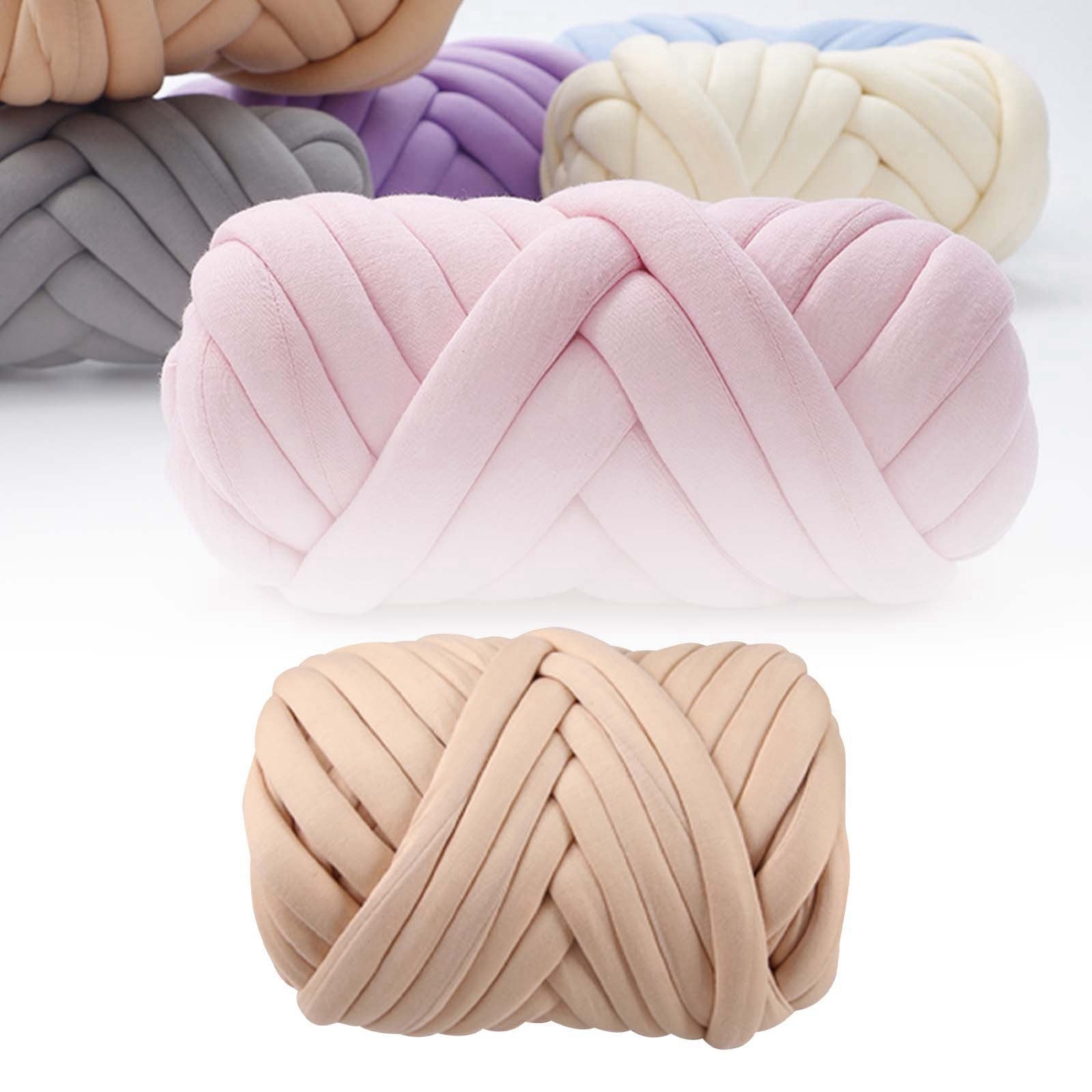 DIY Knitting Thick Core Yarn Hand Woven Fabric Strip Thread Crochet Blanket Cushion Thread Super Yarn Bag Floor Mat Thread