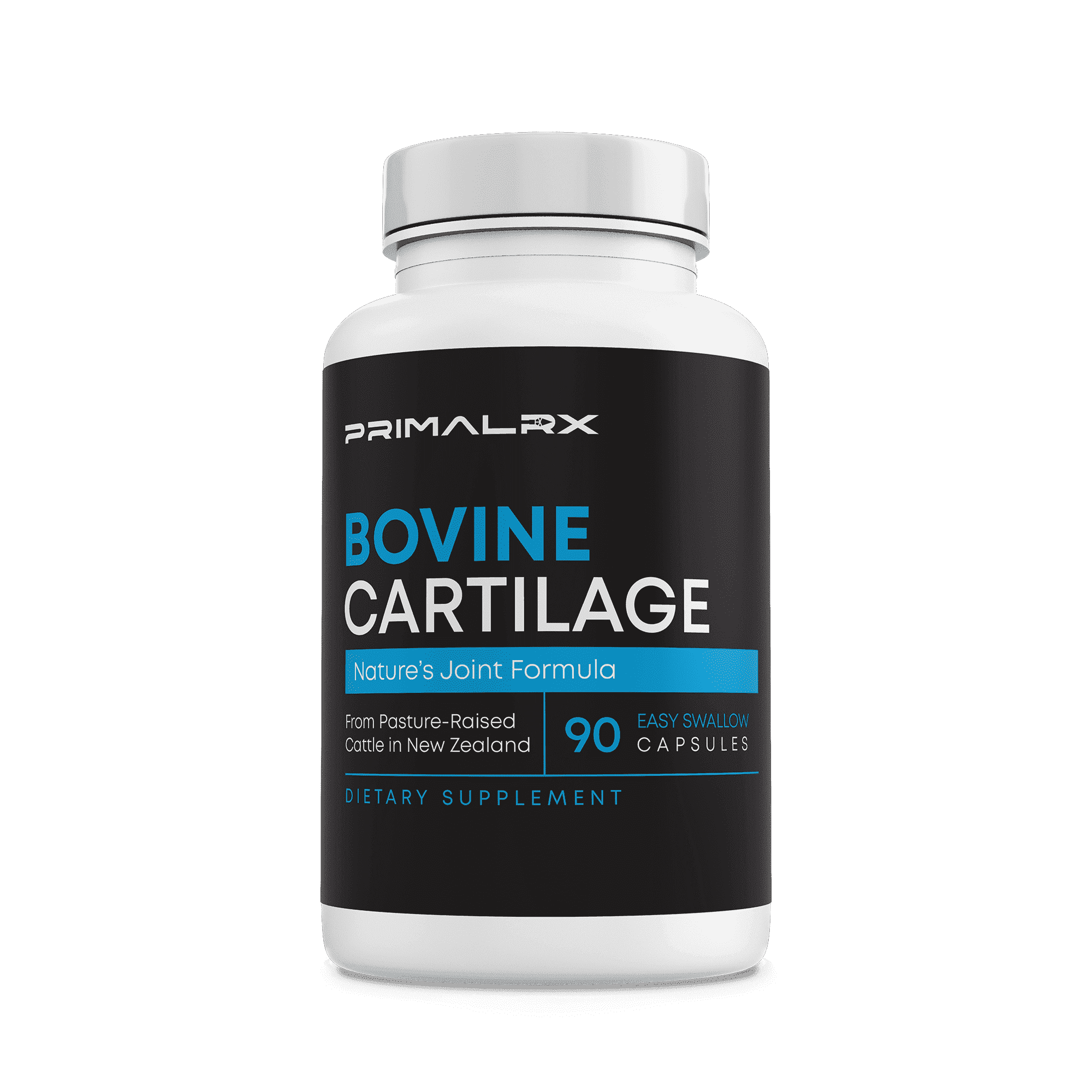 Grass Fed Beef Cartilage Supplement with Type II Collagen, Freeze-Dried Capsules, 90 Count