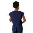 thumbnail image 4 of ave. Nolita Women's Four Pocket Oversized Tunic Scrub Top in Navy, XS, 4 of 6