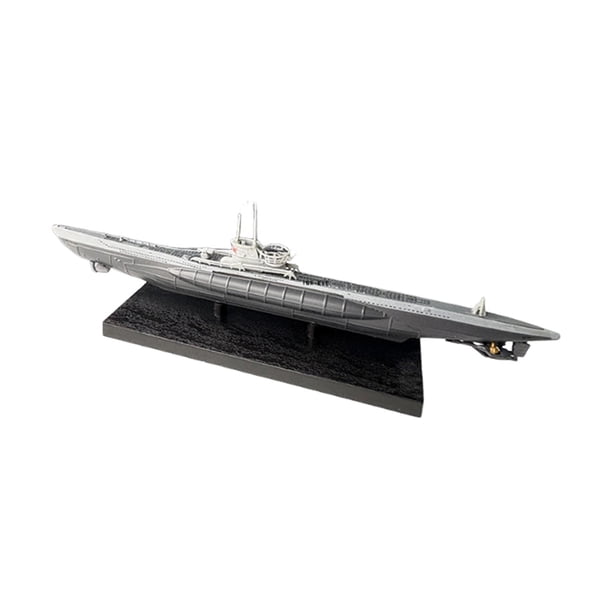 Modelo de submarino a escala 1/350, modelo de barco de simulación, utilería educativa con pantalla U552