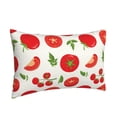 thumbnail image 2 of Haiem Pillowcase for Hair and Skin Queen - Fresh Red Tomato Printed Soft Pillowcase with Envelope Closure-16"x24", 2 of 9