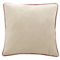 thumbnail image 3 of SAFAVIEH Merry Christmas 18" x 18" Holiday Pillow, Green/Red/Beige, 3 of 5