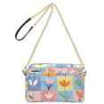 thumbnail image 2 of FORMRS Women Crossbody Purse with Chain Strap Vegan Leather Shoulder Handbag, Blue Flowers, 2 of 7