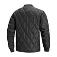thumbnail image 4 of Mens Winter Coats Full Zipper Long Sleeve Solid Color Fashion Casual Warm Outdoor Jacket with Pocket Black L, 4 of 5