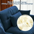 thumbnail image 5 of Villeston 133.8" 3-Seater Comfy Modular Sectional Sofa, U Shaped Couch with Deep Seat for Living Room(Velvet Navy Blue), 5 of 10
