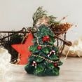 thumbnail image 3 of Tyidzon Small Christmas Tree, Mini Resin Christmas Tree with Star Treetopper, Desktop Christmas Decorations 3.5 Inch, 3 of 5