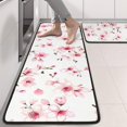 thumbnail image 2 of Kitchen Rugs Sets Of 2,Pioneer Flower Floral Print Pattern Anti Fatigue Kitchen Mat Rugs Non Slip Washable,Decorative Kitchen Floor Mats for Kitchen,Sink,Laundry,17"x47"+17"x47", 2 of 5