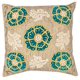thumbnail image 1 of Almohada L211 Taupe-Teal Blooms Tamaño 20 "x 20" KAS Oriental Rugs, Inc. PILL21120SQ, 1 of 1