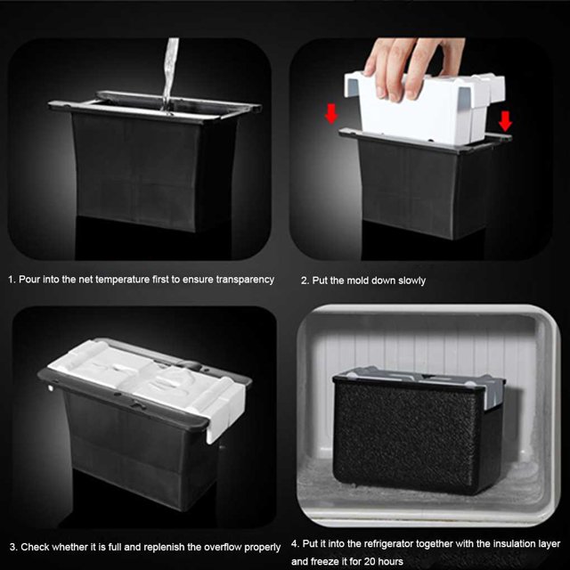 Transparent Ice Ball Maker PP Plastic Silicone Reusable Making Tools Spherical Cubes Tray Moulds Freezer Balls Mold Kitchen Making Crystal