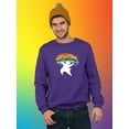 thumbnail image 2 of Live With Pride Polar Bear. Sweatshirt Men -Smartprints Designs, Male 5X-Large, 2 of 4