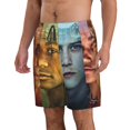 thumbnail image 2 of Outer Banks Characters Men's Beach Shorts Swim Trunks Casual Quick Dry Board Shorts Swimwear with Mesh Lined and Pockets, 2 of 8