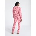 thumbnail image 3 of Joyspun Women's Cozy Lounge Collection Hacci Knit Long Sleeve Top and Joggers Pajama Set, Sizes XS-3X, 3 of 4