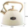 thumbnail image 4 of Bouilloire Sifflante en Acier Inoxydable Moderne, Bouilloire à Thé pour Toutes les Plaques, Bouilloire Sifflante, Bouilloire à Thé Café, Env. 3.5L, 4 of 5